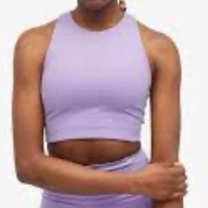 Girlfriend Collective lavender workout sports bra Crop Top large